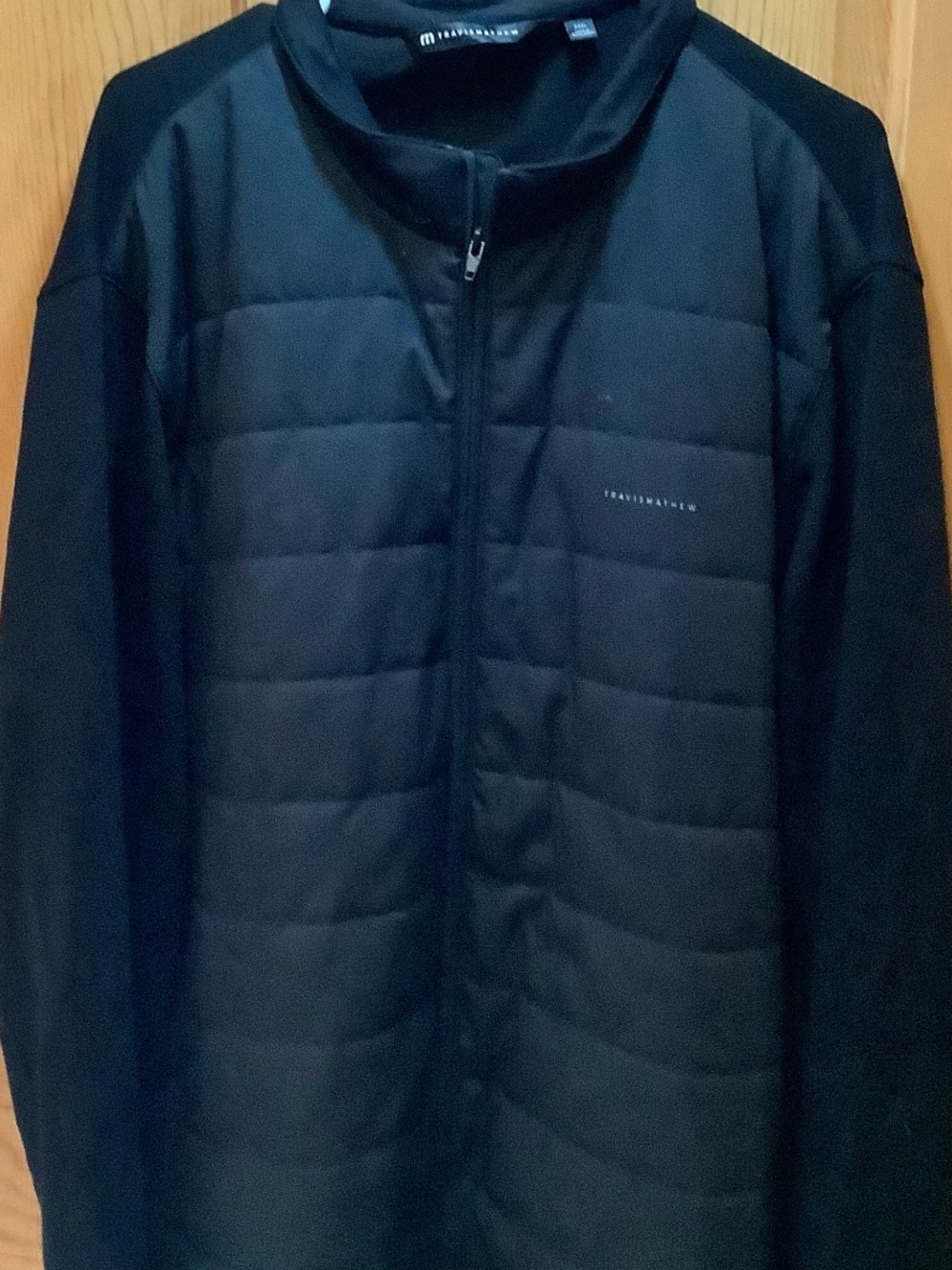 Travis Mathew Jacket Mens 3XL Black Point Of Sail 2.0 Full Zip Golf Wear